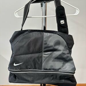 Nike Black and Gray Duffel Bag